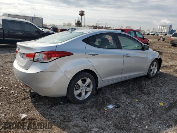 2013 Hyundai Elantra GLS z VIN 5NPDH4AEXDH317420, wystawiony jako Copart lot #54758435 z przebiegiem 88 418 mil mil oraz Szkoda całkowita • Salvage title. Historia ofert i sprzedaży dostępna na DreamBid. Obrazek 3.