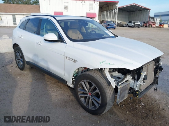 2020 Jaguar F-Pace 25t Premium z VIN SADCJ2FXXLA631058, wystawiony jako IAAI lot #42114146 z przebiegiem 56 763 mil mil oraz . Historia ofert i sprzedaży dostępna na DreamBid. Obrazek 1.