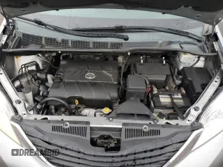2011 Toyota Sienna LE with VIN 5TDJK3DC0BS006207, listed as a Copart auction lot 52957525 with 163,017 mi miles and Salvage Title. Bid and sale history available at carsss.com. Image 12.