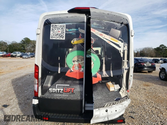 2023 Ford Transit Cargo with VIN 1FTBR1C86PKB77317, listed as a Copart auction lot 45195975 with 15,223 mi miles and Salvage Title. Bid and sale history available at DreamBid. Image 6.