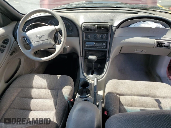 1998 Ford Mustang with VIN 1FAFP4041WF260094, listed as a Copart auction lot 60532955 with 162,633 mi miles and Salvage title. Bid and sale history available at DreamBid. Image 8.