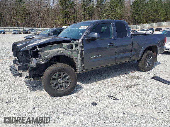 2022 Toyota Tacoma SR with VIN 3TYSX5EN4NT016636, listed as a Copart auction lot 49830005 with 42,357 mi miles and Salvage title. Bid and sale history available at DreamBid. Image 1.