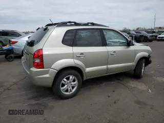 2007 Hyundai Tucson SE with VIN KM8JN12D77U541198, listed as a Copart auction lot 50425615 with 76,863 mi miles and Salvage Title. Bid and sale history available at carsss.com. Image 3.