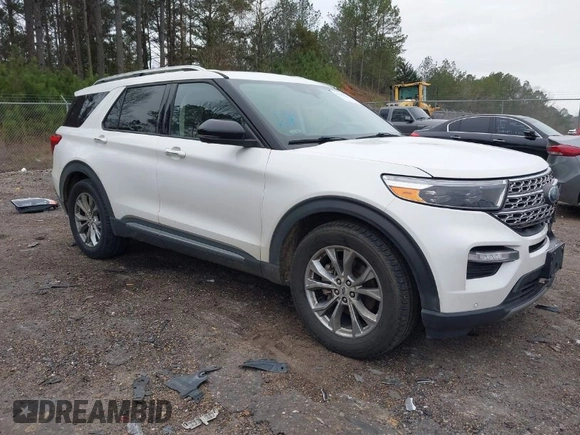 2021 Ford Explorer Limited with VIN 1FMSK7FH8MGC17300, listed as a IAAI auction lot 41537593 with 91,956 mi miles. Bid and sale history available at carsss.com. Image 1.