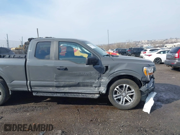 2021 Ford F-150 XL with VIN 1FTEX1EP7MKE31474, listed as a IAAI auction lot 41487560 with 38,030 mi miles and . Bid and sale history available at DreamBid. Image 6.