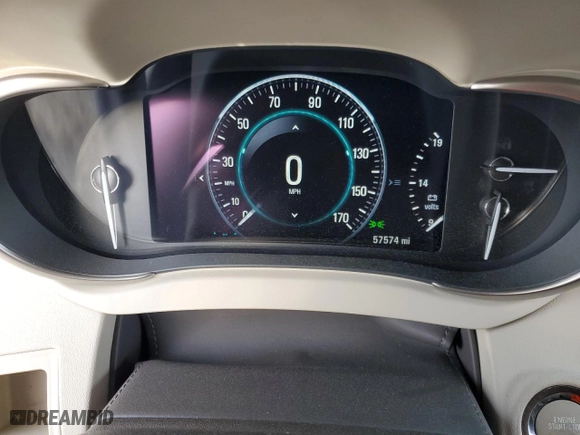 2015 Buick LaCrosse Leather with VIN 1G4GB5G32FF213457, listed as a Copart auction lot 48785375 with 57,574 mi miles and Salvage Title. Bid and sale history available at carsss.com. Image 9.
