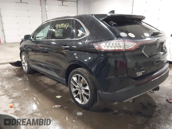 2015 Ford Edge Titanium z VIN 2FMTK4K91FBB27482, wystawiony jako IAAI lot #41919347 z przebiegiem 177 268 mil mil oraz . Historia ofert i sprzedaży dostępna na DreamBid. Obrazek 3.