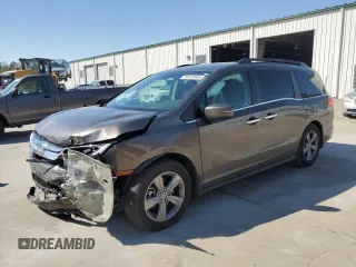 2019 Honda Odyssey EX-L z VIN 5FNRL6H70KB108058, wystawiony jako Copart lot #50493065 z przebiegiem 80 289 mil mil oraz Szkoda całkowita • Salvage title. Historia ofert i sprzedaży dostępna na DreamBid. Obrazek 1.