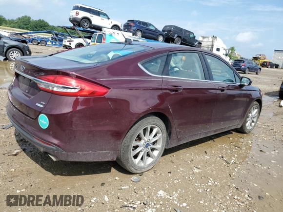2017 Ford Fusion SE with VIN 3FA6P0HD1HR366600, listed as a Copart auction lot 63551935 with 131,825 mi miles and Clean title. Bid and sale history available at DreamBid. Image 3.