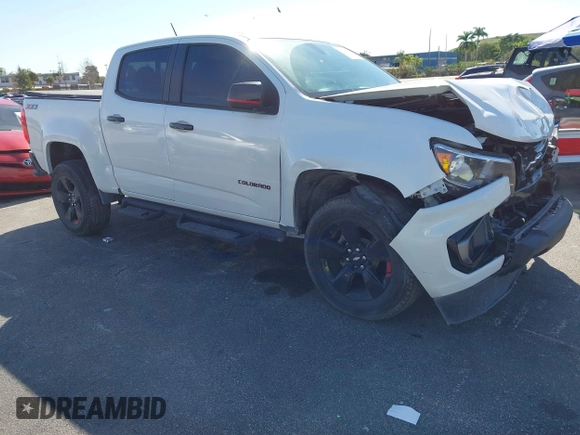 2021 Chevrolet Colorado 2WD LT with VIN 1GCGSCEN3M1276560, listed as a IAAI auction lot 41442039 with 82,538 mi miles. Bid and sale history available at carsss.com. Image 1.