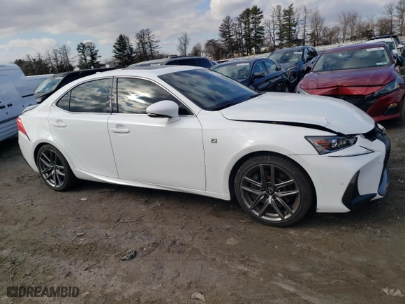 2020 Lexus IS with VIN JTHGA1D26L5101059, listed as a Copart auction lot 43457485 with 85,172 mi miles and Salvage Title. Bid and sale history available at carsss.com. Image 4.
