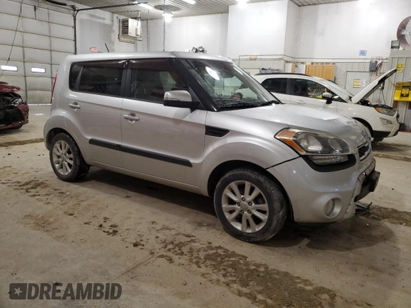 2012 Kia Soul + with VIN KNDJT2A63C7363611, listed as a Copart auction lot 45907555 with 129,036 mi miles and Salvage Title. Bid and sale history available at carsss.com. Image 4.
