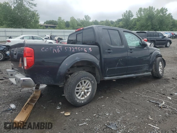 2016 Nissan Frontier SV with VIN 1N6AD0ERXGN721548, listed as a Copart auction lot 57295055 with Not provided miles and Salvage title. Bid and sale history available at DreamBid. Image 3.