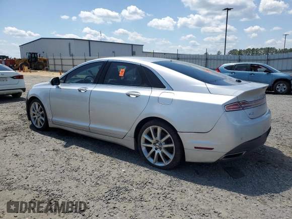 2014 Lincoln MKZ with VIN 3LN6L2GKXER822019, listed as a Copart auction lot 66097974 with 249,129 mi miles and Salvage Title. Bid and sale history available at DreamBid. Image 2.