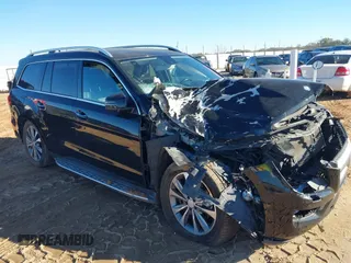 2016 Mercedes-Benz GL with VIN 4JGDF6EE1GA698884, listed as a IAAI auction lot 41320600 with 1 mi miles. Bid and sale history available at carsss.com. Image 1.