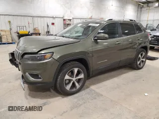 2019 Jeep Cherokee Limited with VIN 1C4PJMDX3KD256705, listed as a Copart auction lot 52541525 with 43,843 mi miles and Salvage Title. Bid and sale history available at carsss.com. Image 1.