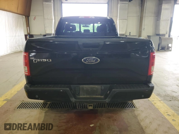 2017 Ford F-150 XL with VIN 1FTEX1EP3HFA17932, listed as a Copart auction lot 57824625 with 98,342 mi miles and Salvage title. Bid and sale history available at DreamBid. Image 6.