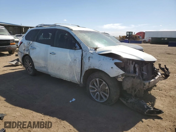 2015 Nissan Pathfinder SV z VIN 5N1AR2MN3FC698635, wystawiony jako Copart lot #53838285 z przebiegiem 91 502 mil mil oraz Nie do naprawy • Non repairable. Historia ofert i sprzedaży dostępna na DreamBid. Obrazek 4.