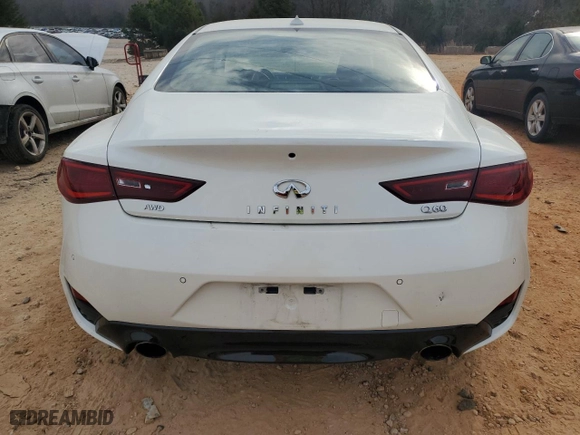 2019 Infiniti Q60 3.0t LUXE with VIN JN1EV7EL2KM290856, listed as a Copart auction lot 46894415 with 30,445 mi miles and Salvage Title. Bid and sale history available at carsss.com. Image 6.
