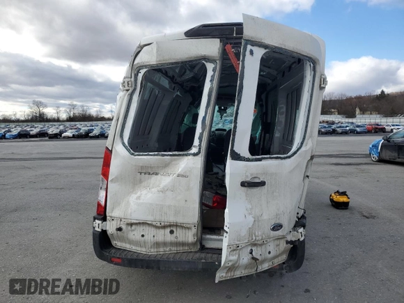2019 Ford Transit with VIN 1FTYR2CM7KKB65988, listed as a Copart auction lot 56770645 with Not Provided miles and Salvage Title. Bid and sale history available at DreamBid. Image 6.