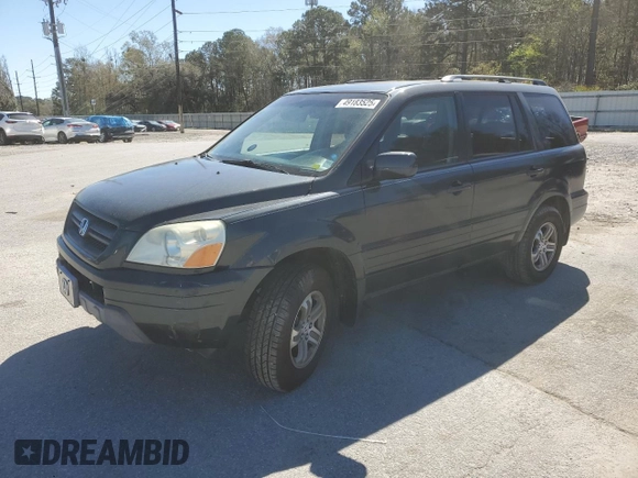2005 Honda Pilot EX-L with VIN 5FNYF18505B022791, listed as a Copart auction lot 49183525 with 110,113 mi miles and Salvage Title. Bid and sale history available at carsss.com. Image 1.