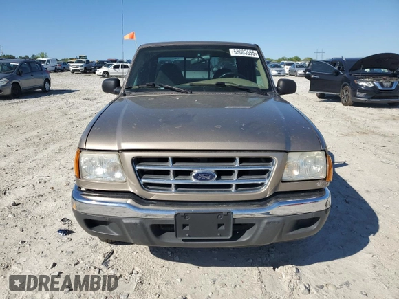 2003 Ford Ranger XL Fleet with VIN 1FTYR44V63PA20836, listed as a Copart auction lot 53003535 with 93,215 mi miles and Salvage Title. Bid and sale history available at carsss.com. Image 5.