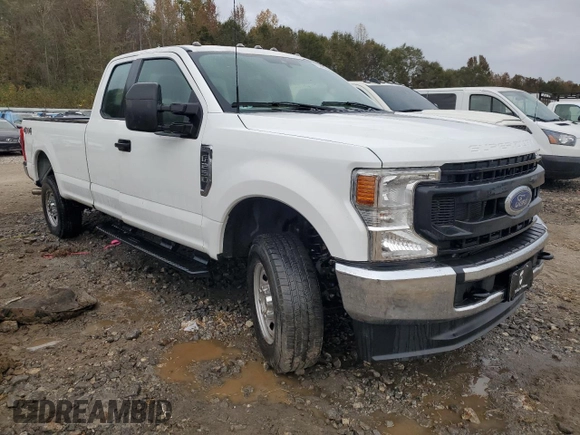 2021 Ford Super Duty F-250 SRW XL with VIN 1FT7X2B62MED47863, listed as a Copart auction lot 76043364 with 0 mi miles and Salvage Title. Bid and sale history available at carsss.com. Image 4.