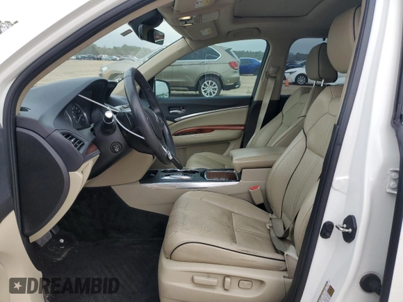 2017 Acura MDX w/Advance Pkg with VIN 5FRYD4H89HB014502, listed as a Copart auction lot 47107355 with 103,737 mi miles and Salvage Title. Bid and sale history available at carsss.com. Image 7.
