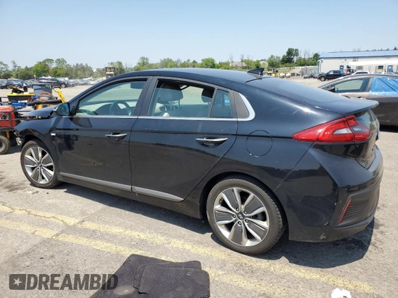 2017 Hyundai Ioniq Limited z VIN KMHC85LC4HU021247, wystawiony jako Copart lot #59724515 z przebiegiem Nie podano mil oraz Szkoda całkowita • Salvage title. Historia ofert i sprzedaży dostępna na DreamBid. Obrazek 2.