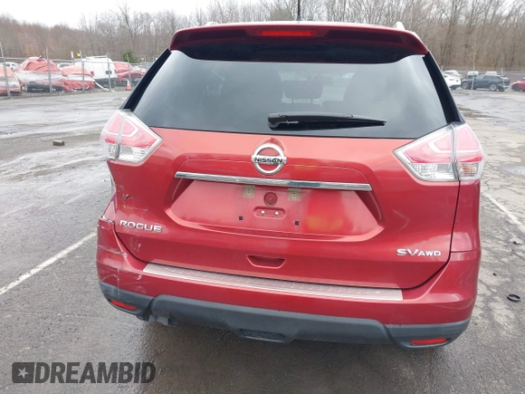 2016 Nissan Rogue SV with VIN KNMAT2MV9GP708746, listed as a IAAI auction lot 41845027 with 94,140 mi miles. Bid and sale history available at carsss.com. Image 16.