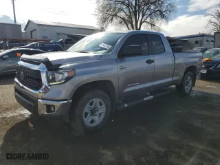2018 Toyota Tundra 4WD SR with VIN 5TFUY5F17JX714885, listed as a Copart auction lot 48469155 with 183,665 mi miles and Salvage Title. Bid and sale history available at carsss.com. Image 1.