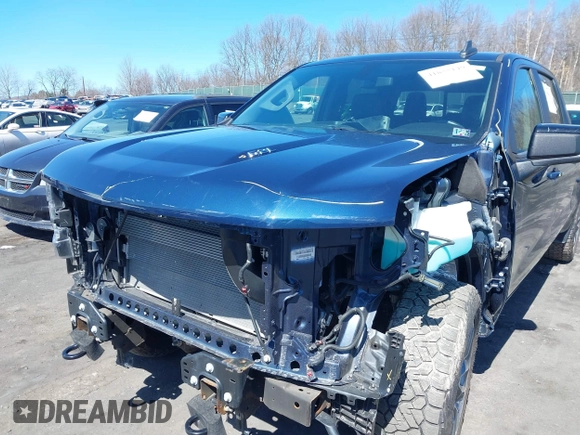 2021 Chevrolet Silverado 1500 RST with VIN 1GCUYEEL3MZ212306, listed as a IAAI auction lot 41855149 with 57,291 mi miles. Bid and sale history available at carsss.com. Image 6.