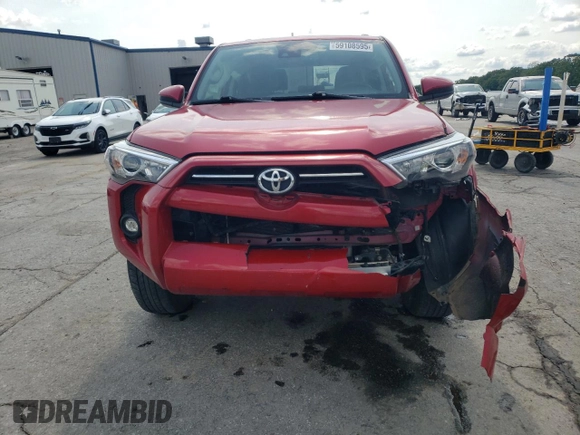 2023 Toyota 4Runner SR5 with VIN JTEMU5JR9P6164298, listed as a Copart auction lot 59108595 with 40,871 mi miles and Salvage title. Bid and sale history available at DreamBid. Image 5.