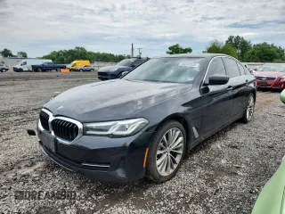 2022 BMW 5 Series 530i xDrive with VIN WBA13BJ09NWX56109, listed as a Copart auction lot 63238535 with 75,518 mi miles and Salvage title. Bid and sale history available at DreamBid. Image 1.