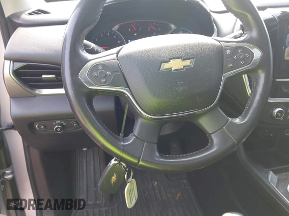2019 Chevrolet Traverse LT z VIN 1GNERHKW7KJ257026, wystawiony jako IAAI lot #42397645 z przebiegiem 78 977 mil mil oraz . Historia ofert i sprzedaży dostępna na DreamBid. Obrazek 11.