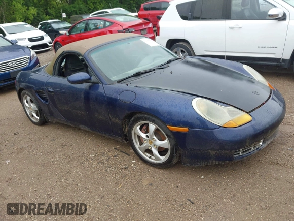 2002 Porsche Boxster with VIN WP0CA29822U622397, listed as a IAAI auction lot 42368183 with 189,696 mi miles and . Bid and sale history available at DreamBid. Image 1.