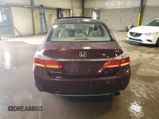 2013 Honda Accord Sdn EX-L with VIN 1HGCR2F81DA254281, listed as a Copart auction lot 52910555 with 131,654 mi miles and Salvage Title. Bid and sale history available at carsss.com. Image 6.