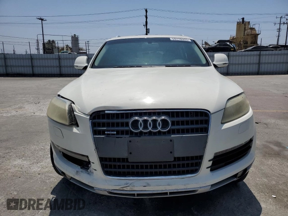 2007 Audi Q7 with VIN WA1AV74L17D048428, listed as a Copart auction lot 59778555 with Not provided miles and Salvage title. Bid and sale history available at DreamBid. Image 5.