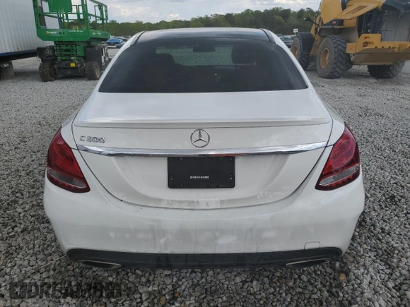 2017 Mercedes-Benz C C 300 with VIN 55SWF4JB9HU232141, listed as a Copart auction lot 52758905 with 86,645 mi miles and Salvage Title. Bid and sale history available at carsss.com. Image 6.