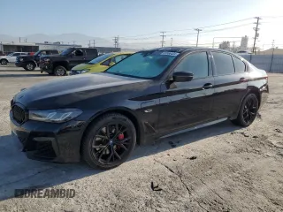 2023 BMW 5 Series 530e with VIN WBA13AG06PCM01727, listed as a Copart auction lot 83666424 with 40,831 mi miles and Salvage title. Bid and sale history available at DreamBid. Image 1.