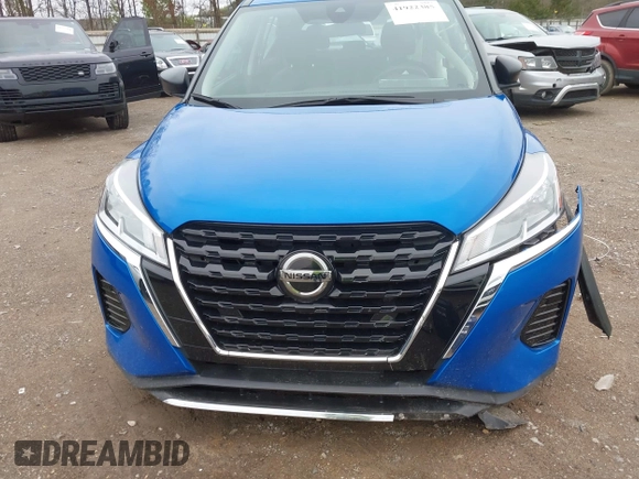 2021 Nissan Kicks S with VIN 3N1CP5BV7ML529374, listed as a IAAI auction lot 41922385 with 21,433 mi miles and . Bid and sale history available at carsss.com. Image 12.