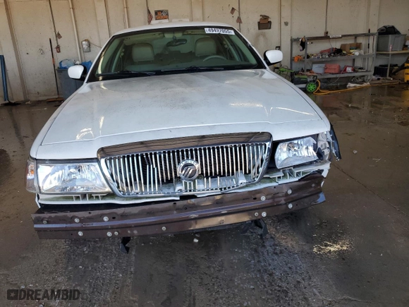 2005 Mercury Grand Marquis LS Premium with VIN 2MEFM75W25X626161, listed as a Copart auction lot 49497055 with 164,128 mi miles and Salvage Title. Bid and sale history available at carsss.com. Image 5.