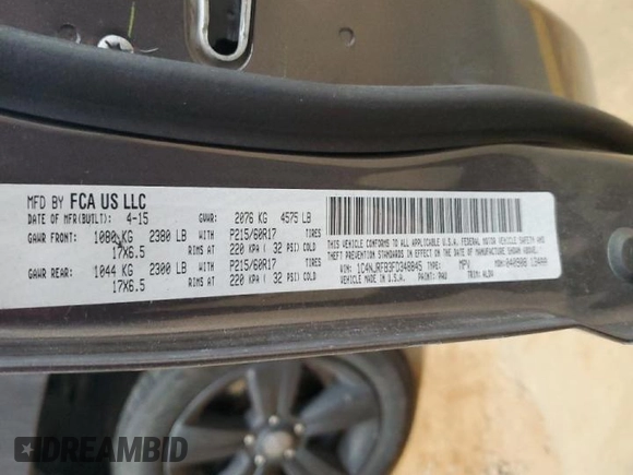 2015 Jeep Patriot High Altitude with VIN 1C4NJRFB3FD348845, listed as a Copart auction lot 47649745 with Not Provided miles and Salvage Title. Bid and sale history available at carsss.com. Image 15.