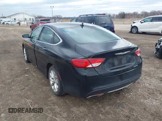 2015 Chrysler 200 C with VIN 1C3CCCCG5FN565262, listed as a IAAI auction lot 41755141 with 167,647 mi miles. Bid and sale history available at carsss.com. Image 3.