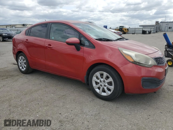 2013 Kia Rio LX with VIN KNADM4A38D6281874, listed as a Copart auction lot 51134385 with 168,379 mi miles and Clean Title. Bid and sale history available at carsss.com. Image 4.