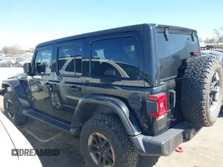 2019 Jeep Wrangler Unlimited Rubicon with VIN 1C4HJXFN1KW679028, listed as a IAAI auction lot 41654887 with 32,247 mi miles and . Bid and sale history available at DreamBid. Image 14.