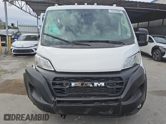 2025 Ram ProMaster Cargo Tradesman with VIN 3C6LRVVG0SE518858, listed as a Copart auction lot 88984475 with 77 mi miles and Clean Title. Bid and sale history available at carsss.com. Image 5.
