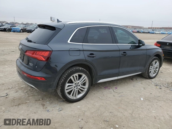 2018 Audi Q5 Premium Plus with VIN WA1BNAFY4J2208198, listed as a Copart auction lot 47483275 with 82,091 mi miles and Salvage Title. Bid and sale history available at DreamBid. Image 3.