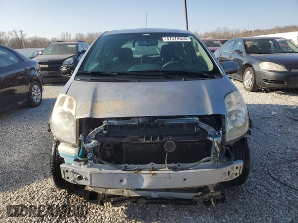 2007 Toyota Yaris with VIN JTDJT923675123449, listed as a Copart auction lot 47578555 with 173,927 mi miles and Non Repairable. Bid and sale history available at carsss.com. Image 5.
