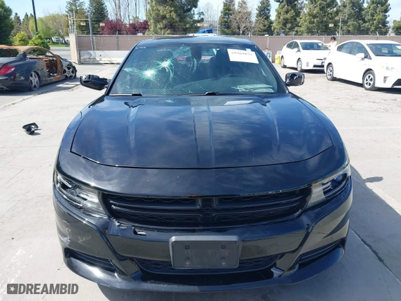 2017 Dodge Charger SXT with VIN 2C3CDXHG6HH524597, listed as a IAAI auction lot 41969871 with 1 mi miles. Bid and sale history available at carsss.com. Image 12.